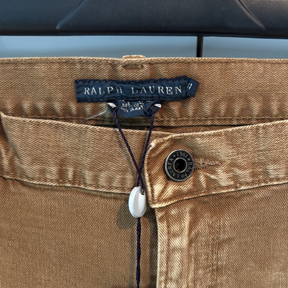 Ralph Lauren Blue Label Tan Straight Leg Jeans - Picture 5 of 13